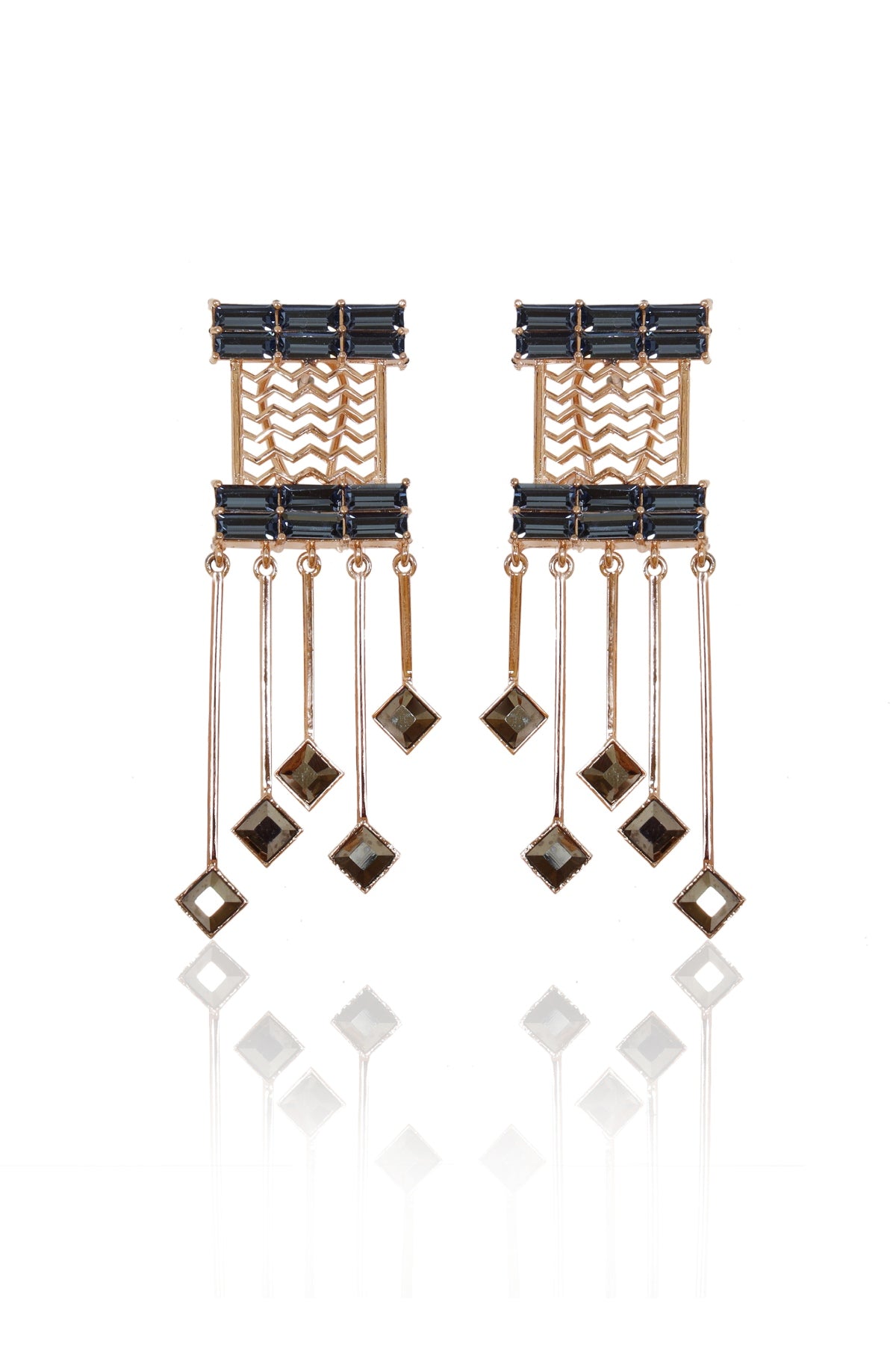 Buy Mesh Swarovski Danglers For Women Online at ScrollnShops